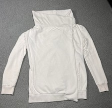 All Saints Dahlia Sweat Zip Jacket Open Cardigan Women's S Sweatshirt Off White