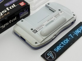 Bandai WonderSwan Swan Crystal Blue Violet Console System Good Condition Boxed