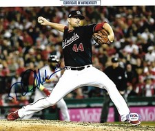 DANIEL HUDSON signed WORLD SERIES WASHINGTON NATIONALS 8X10 photo w/ COA PSA/DNA