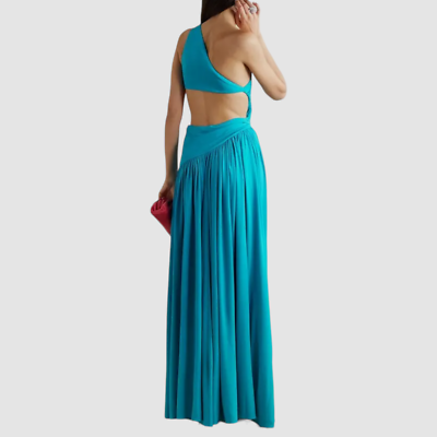 michael kors one shoulder dress Sequined Stretch Tulle One-Shoulder Gown in MERLOT - Sale