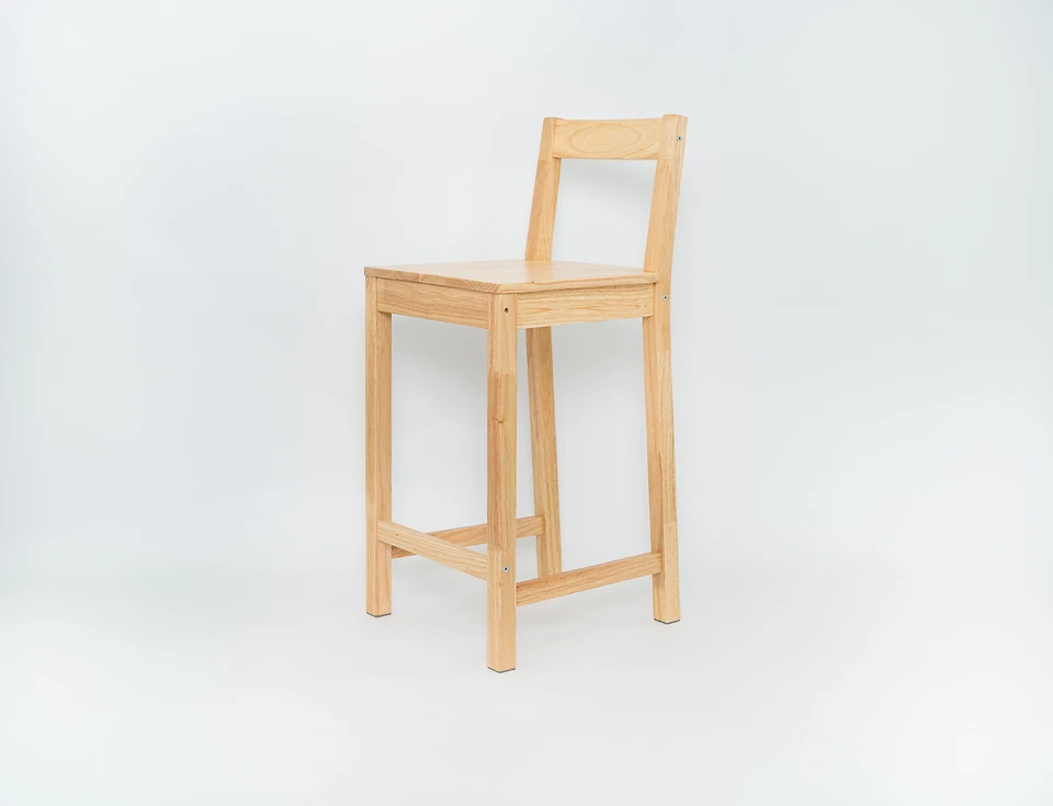 Paquete de 2 taburetes de mostrador de interior, pino Foto 4 de 4