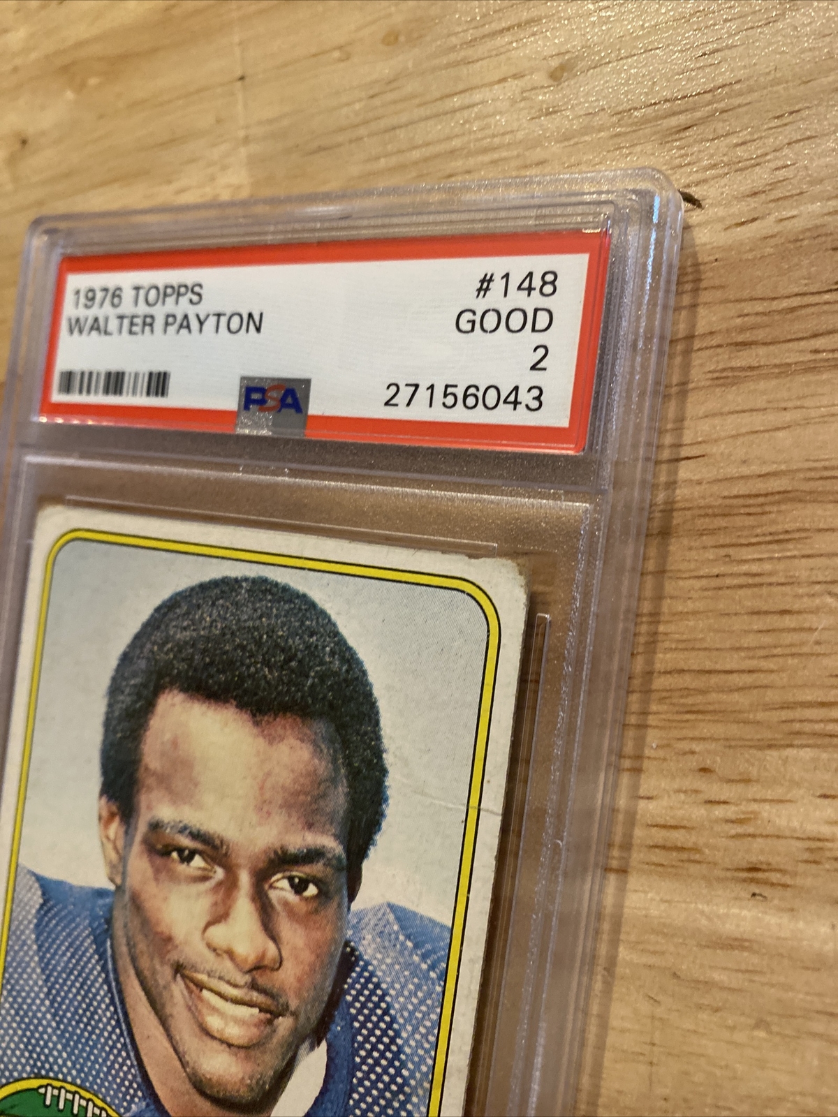 Walter Payton ROOKIE PSA 2 Topps 1976 Chicago IL Bears Vintage Football Card NFL view 5