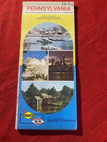 1972  PENNSYLVANIA TRAVEL  MAP  (48)
