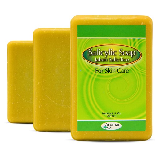 Arymar Sapone all'acido salicilico 3 oz - Barretta detergente ed esfoliante per la pelle, confezioni da 1 a 25 - Foto 8 di 12
