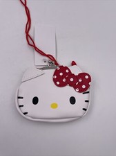 Sanrio Japan Hello Kitty Head Icon Kisslock Coin Purse With String Lanyard E3 