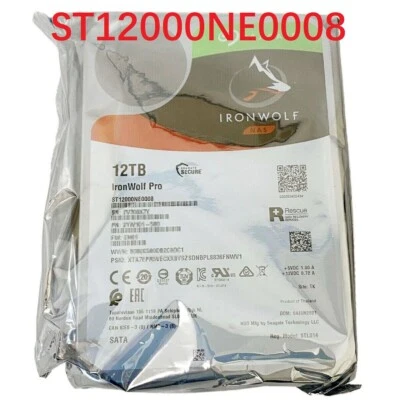 NUEVO Seagate ST12000NE0008 IronWolf Pro 12 TB 7200 RPM SATA 6 Gbs 3,5" 256 MB NAS HDD