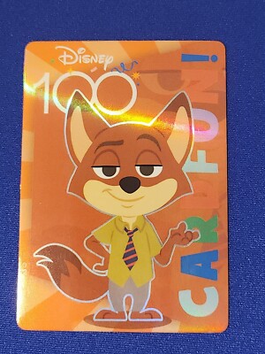 NICK WILDE Zootopia 2023 Disney 100 Joyful Card Fun #D100-SR26 C2