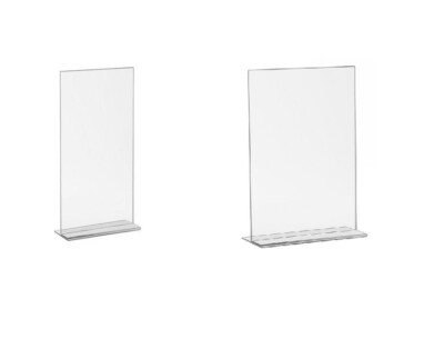 T Ständer Hochformat A3 A4 A5 A6 DL Aufsteller Prospektständer Flyer Acryl-glas