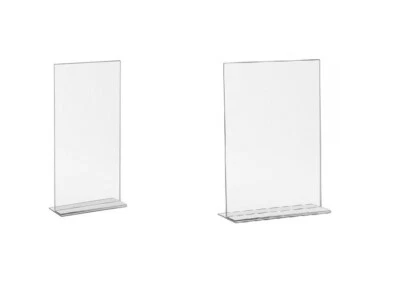 SELLON24 T Ständer Hochformat A3 A4 A5 A6 DL Aufsteller Prospektständer Flyer Acryl-glas
