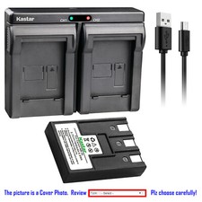 Kastar Battery Dual Charger for Canon NB-3L CB-2LU Canon Digital IXUS i5 Camera