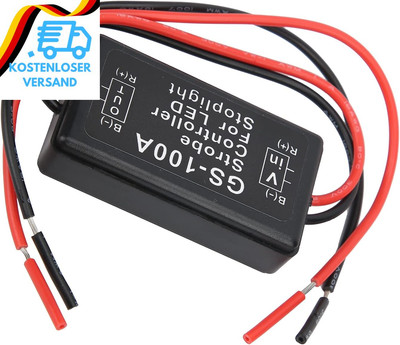 Fafeicy Strobe Controller Bremslichter Kunststoff LED Flash Control Modul GS-100