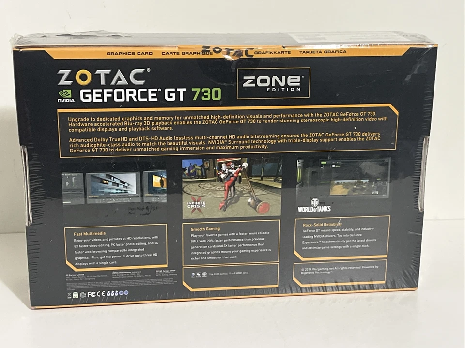 ZOTAC NVIDIA GT 730 2GB 64 BIT DDR3 Graphics Card Zone Edition - Image 2 of 4