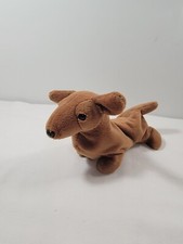 1995 TY "Weenie" the dog Beanie Baby 4013 MWBMT Rare PVC Pellets