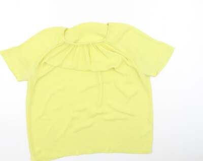Mexx Damen gelb Polyestermischung Bluse Größe 8