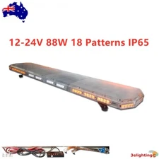 47" 88W LED Amber & White Strobe Light Warning Emergency Beacon Rooftop Flash AU