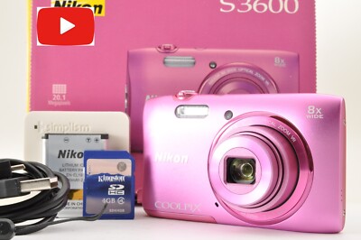 Nikon クールピクスS3600 ピンク 箱有り Nikon COOLPIX S3600 ピンク 箱付き