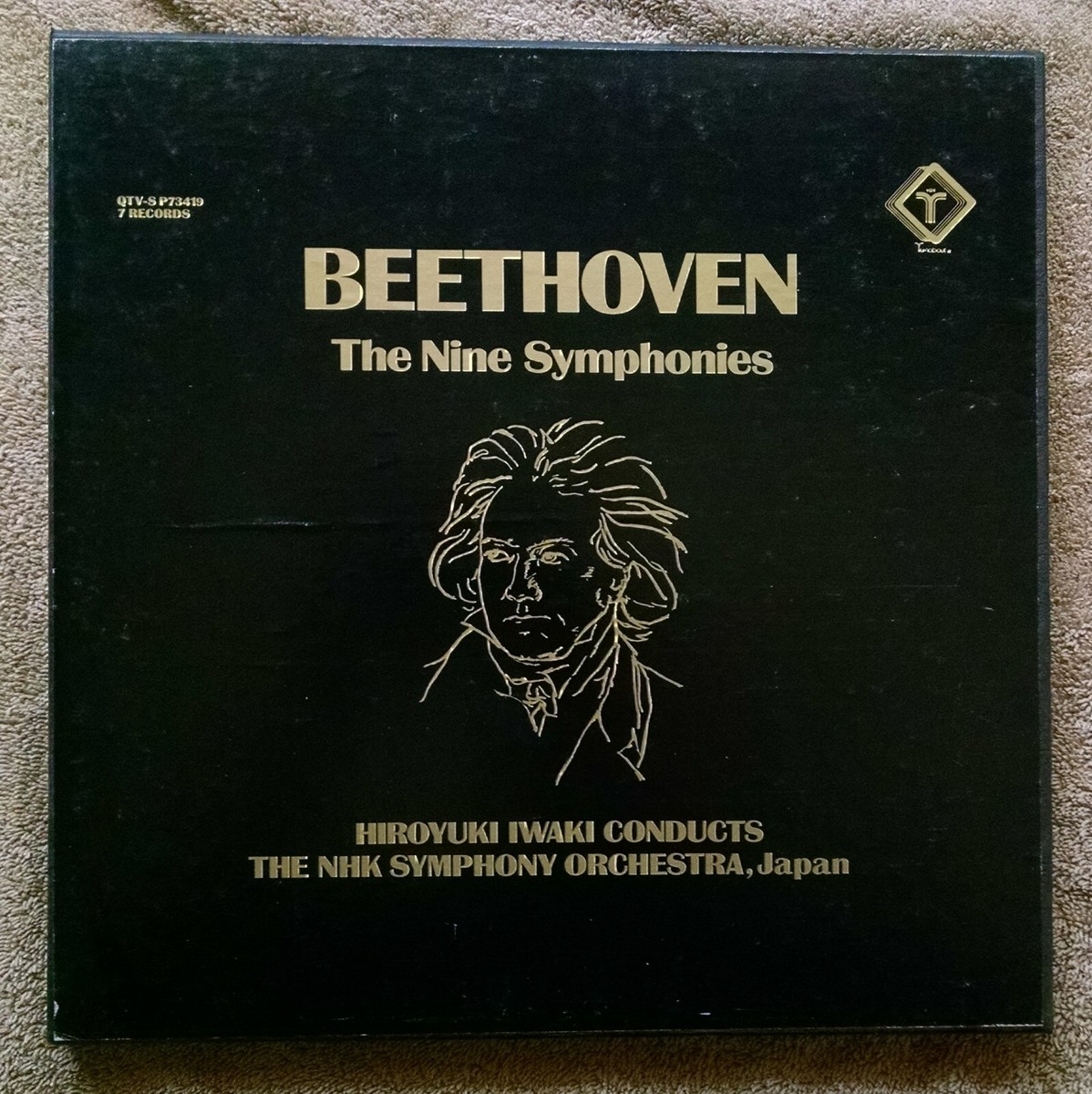 Beethoven The 9 Nine Symphonies 7-LP Set Hiroyuki Iwaki Turnabout