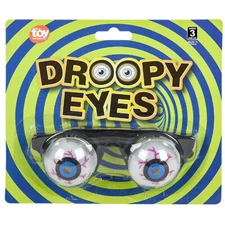 Rhode Island Novelty - Joke Gag Toys - DROOPY EYES GLASSES - New