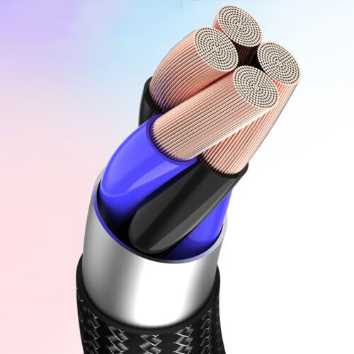 Charging Lead Cable Adapter Data Sync Charger 1.2m Fast Charging Nylon Type C ┊ - Picture 4 of 16