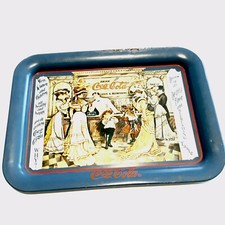 Vintage 1990 Coca Cola Coke Tray "Soda Fountain"