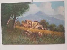 QUADRO classico D'AUTOR ESPADINI DIPINTO A MANO olio su tela ITALIANO 60X90