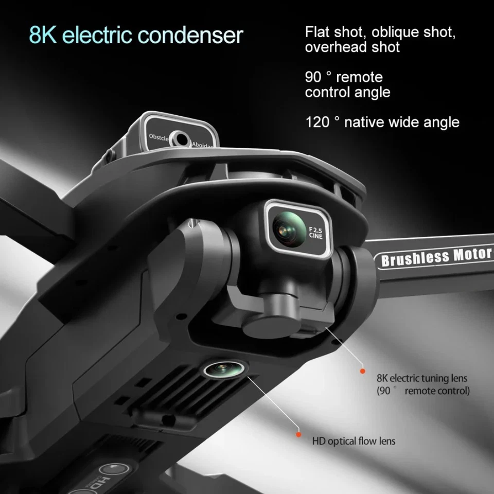 2025 V168 Pro MAX GPS Drone 8K Professional HD Camera 5G WIFI FPv5k Range - Image 3 of 4