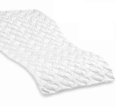 Matratzenauflage Bettauflage Unterbett 100% Baumwolle Natur 100x200 kochfest - Bild 1 von 4