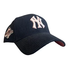 47 Brand New York Yankees Corduroy Snapback Hat 1996 World Series Side Patch