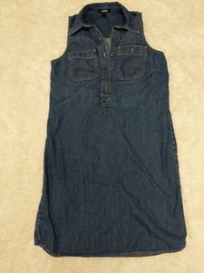 jean jumper dress knee length