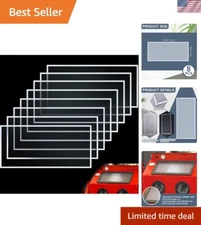 6-Pc  Sandblast Cabinet Lens Covers - Durable 23x11 Inch Protectors