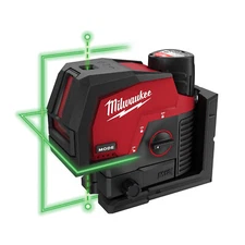 Milwaukee 3622-21 M12 Green Cross Line & Plumb Points Laser Kit