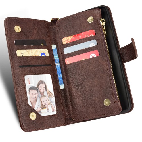 Crossbody Card Case With Long Rope Holder Flip PU Leather Phone Case - 第 26/27 張圖片
