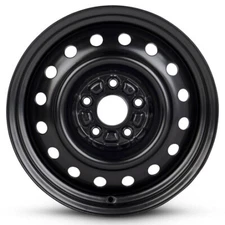 New Wheel For 1999-2003 Acura TL 16 Inch Painted Black Steel Rim