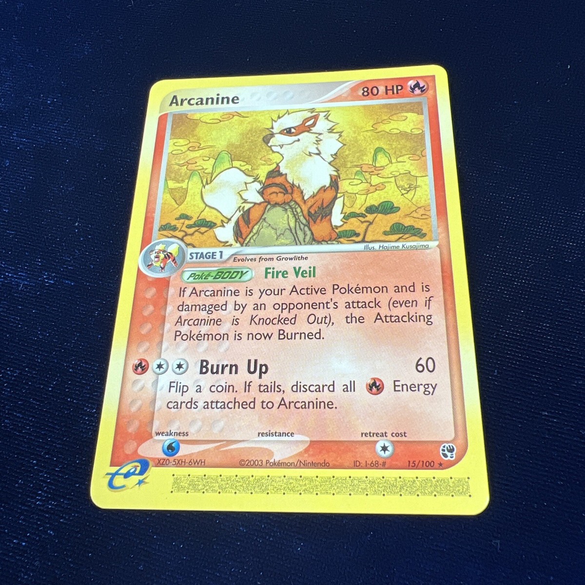 ポケモンカードゲーム Pokemon 2003 EX Sand Storm Arcanine #15 Arcanine 15/100 Ex Sandstorm Pokemon Card E Series Rare Non