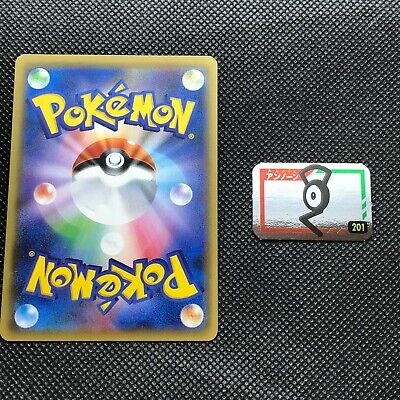 Unown Pokemon Silver Mini Flake Card japan Pocket monster Nintendo F/S