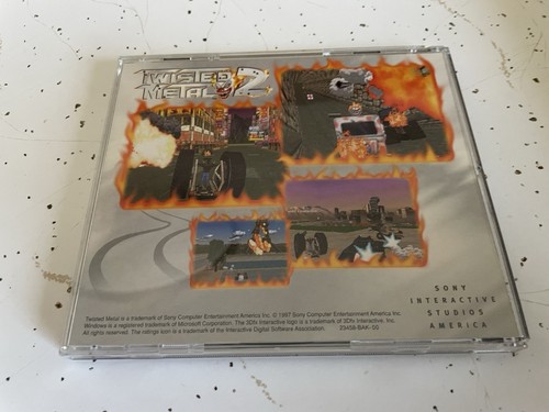 Twisted Metal 2 PC Rare CD-ROM SONY 3Dfx 1997 - Picture 2 of 3