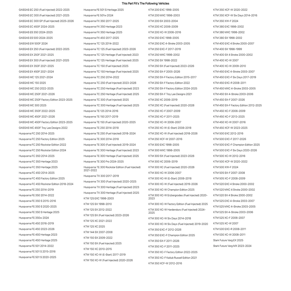 Kit de radios para motocicleta Tusk - radios traseros de 19" negros/petina plateada para KTM 520 SX 4 Foto 4 de 4