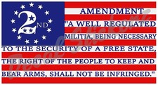 2nd Amendment Sticker Usa American Cup Car Window Bumper Gun Flag Vehicle Decal