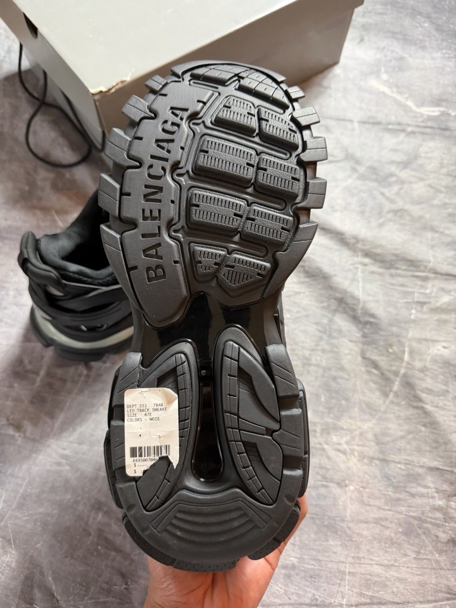 Balenciaga Track LED Sneakers In Black - Size 47 | eBay