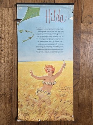 1964 Rare Duane Bryers Signed Auto Calendar Hilda Original Complete 12 Months