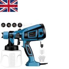 Efficient 800W HVLP Paint Sprayer with 3 Pattern Adjustments and 1400ML Tank