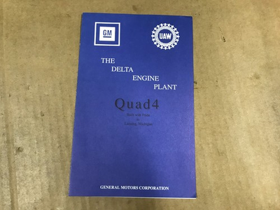 #ad Vintage General Motors Delta Engine Plant Quad4 Built With Pride $8.46