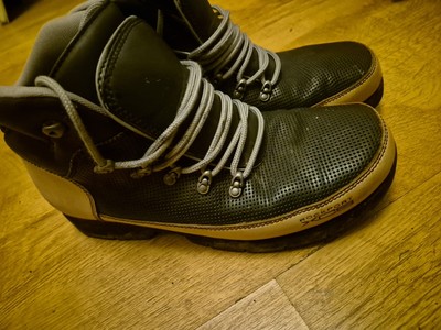 HERREN ROCKPORT XCS STIEFEL UK12 SCHWARZ/BEIGE