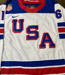 2026 TEAM USA OLYMPICS VINCENT TROCHECK SIGNED AUTO JERSEY W INSCRIPTIONS JSA!!!