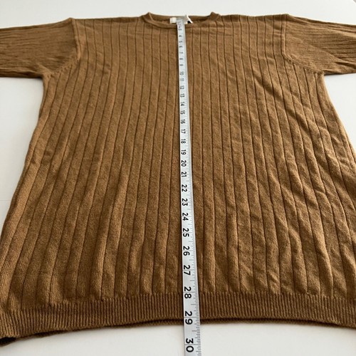 VTG Precious Fibers Womens Preppy Scandi Cashmere Crewneck Tunic Sweater Size L - Picture 6 of 7