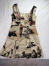 Urban Outfitters Uncut Corduroy Mini Dress Square Neck Size S Whimsigoth Artsy