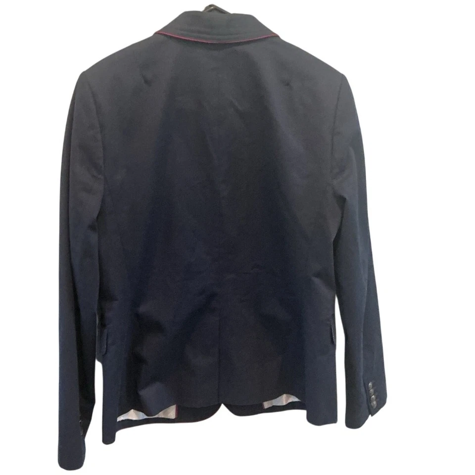 Blazer Banana Republic Mujer Talla 12 Azul Marino Academia Negocios Clásico Oficina Foto 4 de 4