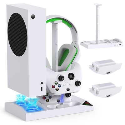 Cooling Fan with Charging Stand for Xbox Series S Console and Controller, Dual C