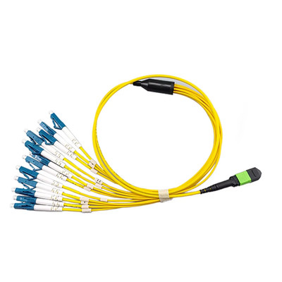 9/125 Singlemode Fiber Cable MPO-LC Fiber Optic Patch Cord MPO-LC Breakout Cable