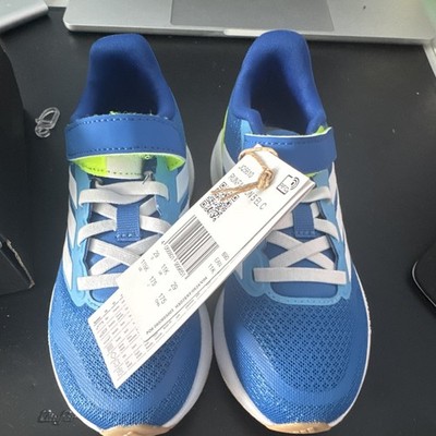 adidas Runfalcon 5 EL C Unisex Kinder Sneaker Klett Mesh Blau EU 29 JQ5610